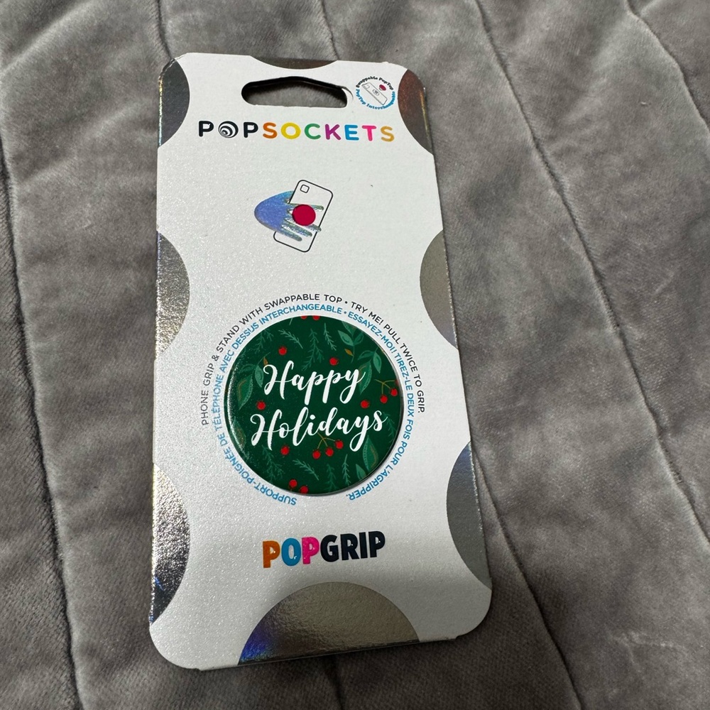 PopSocket PopGrip - Festive Green and Red Design
